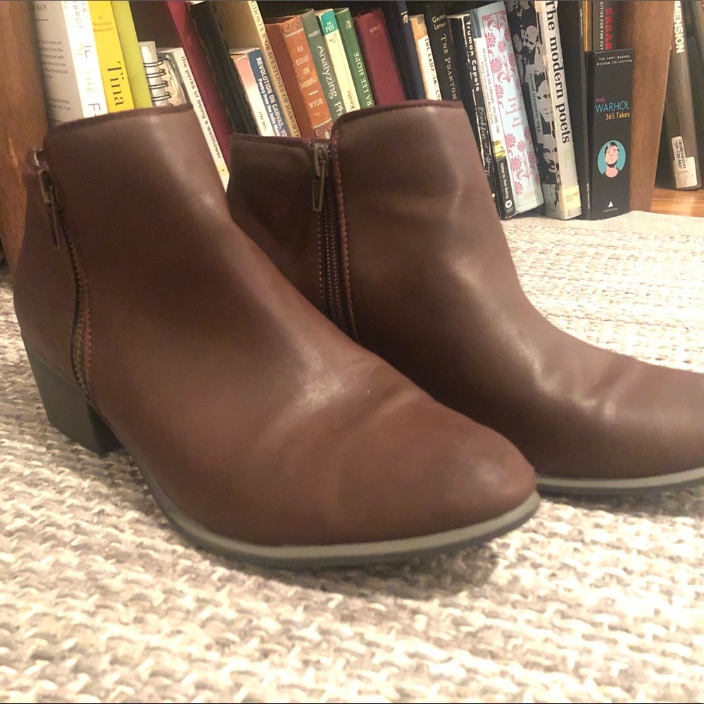 Espirit Brown Booties-never worn